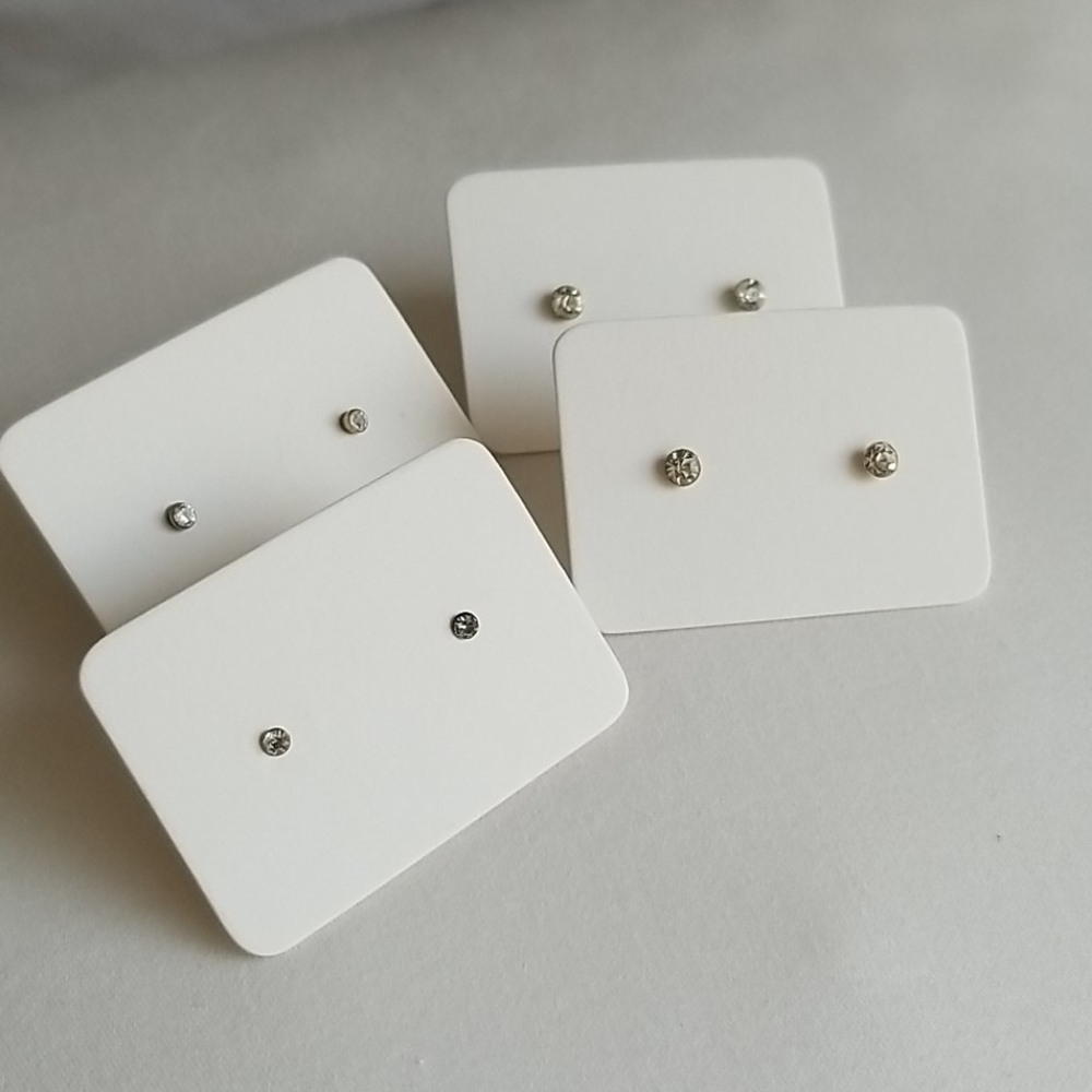 4 pairs of Dainty Post Earring, Made in Italy - Picture 2 of 5